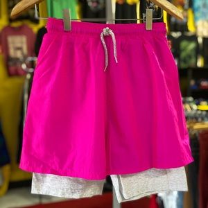 80’s “ZAPP INTERNATIONAL" Fuchsia Athletic Shorts